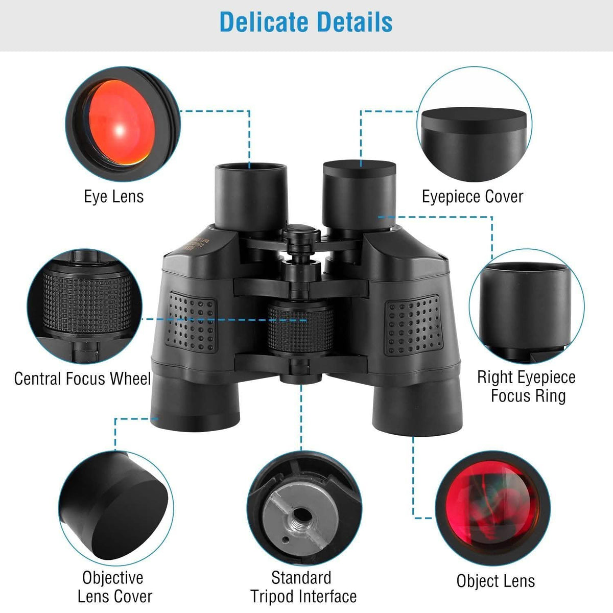Portable HD Binoculars with Shoulder Strap Bag Outdoor Recreation - Tophatter Daily Deals