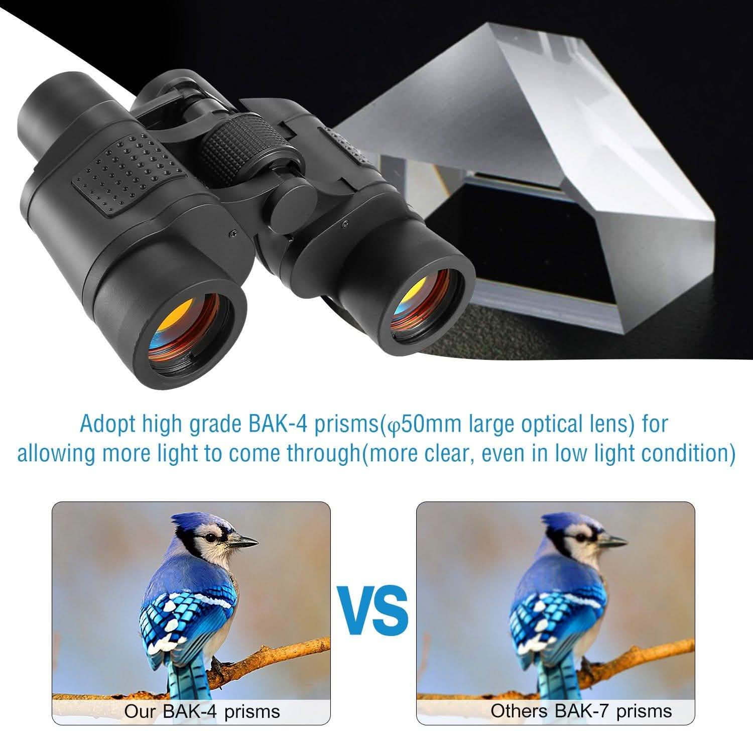 Portable HD Binoculars with Shoulder Strap Bag Outdoor Recreation - Tophatter Daily Deals