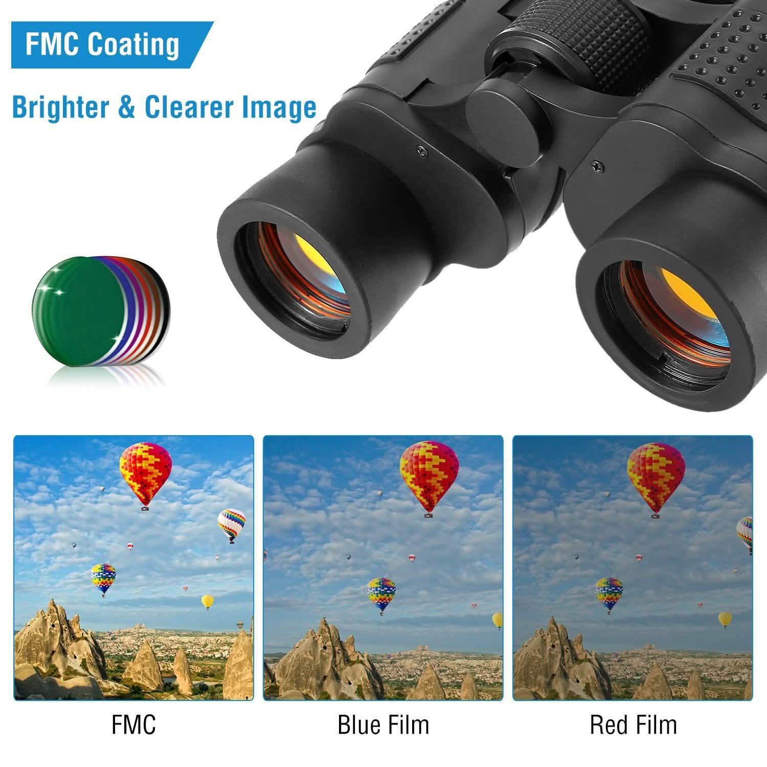Portable HD Binoculars with Shoulder Strap Bag Outdoor Recreation - Tophatter Daily Deals