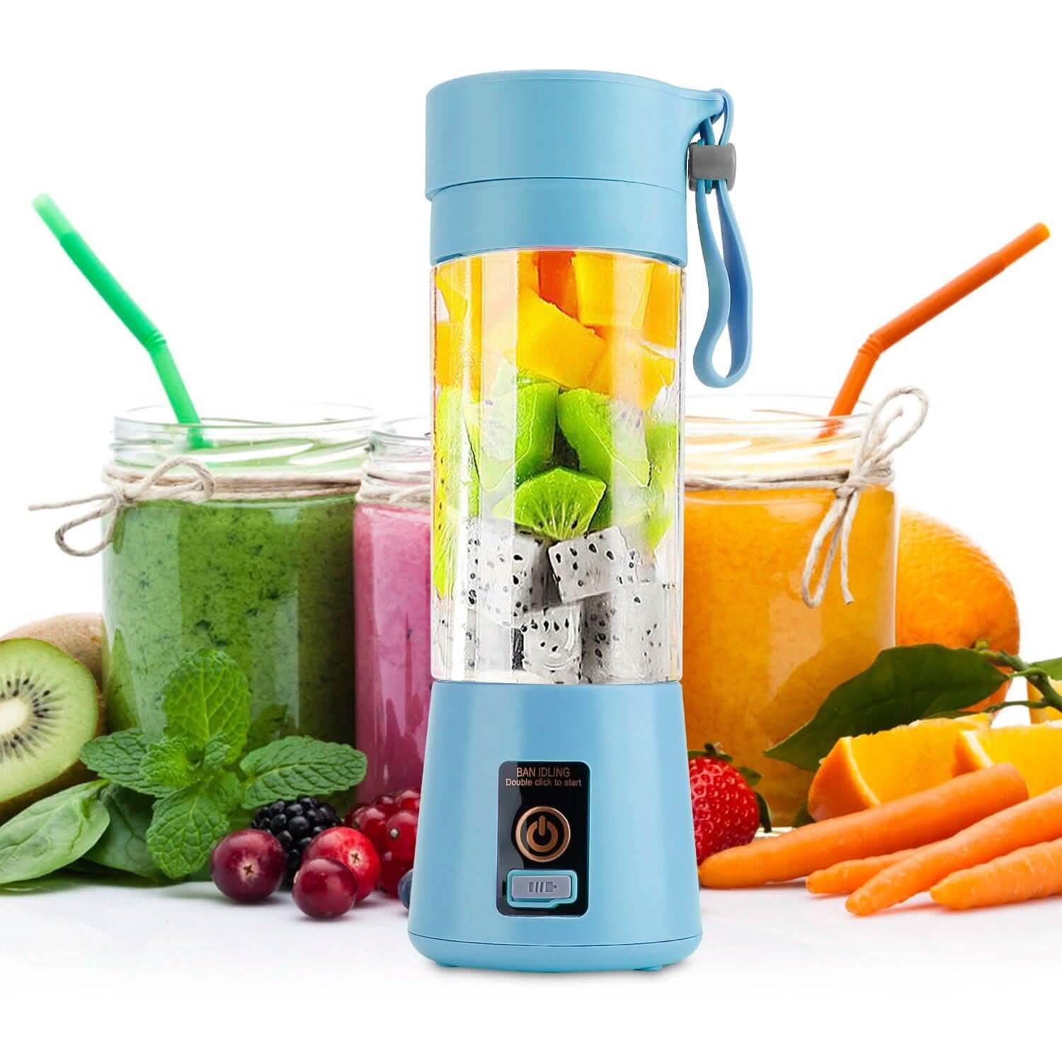 Portable Juicer Blender USB Rechargeable Kitchen Tools & Gadgets - Tophatter Daily Deals