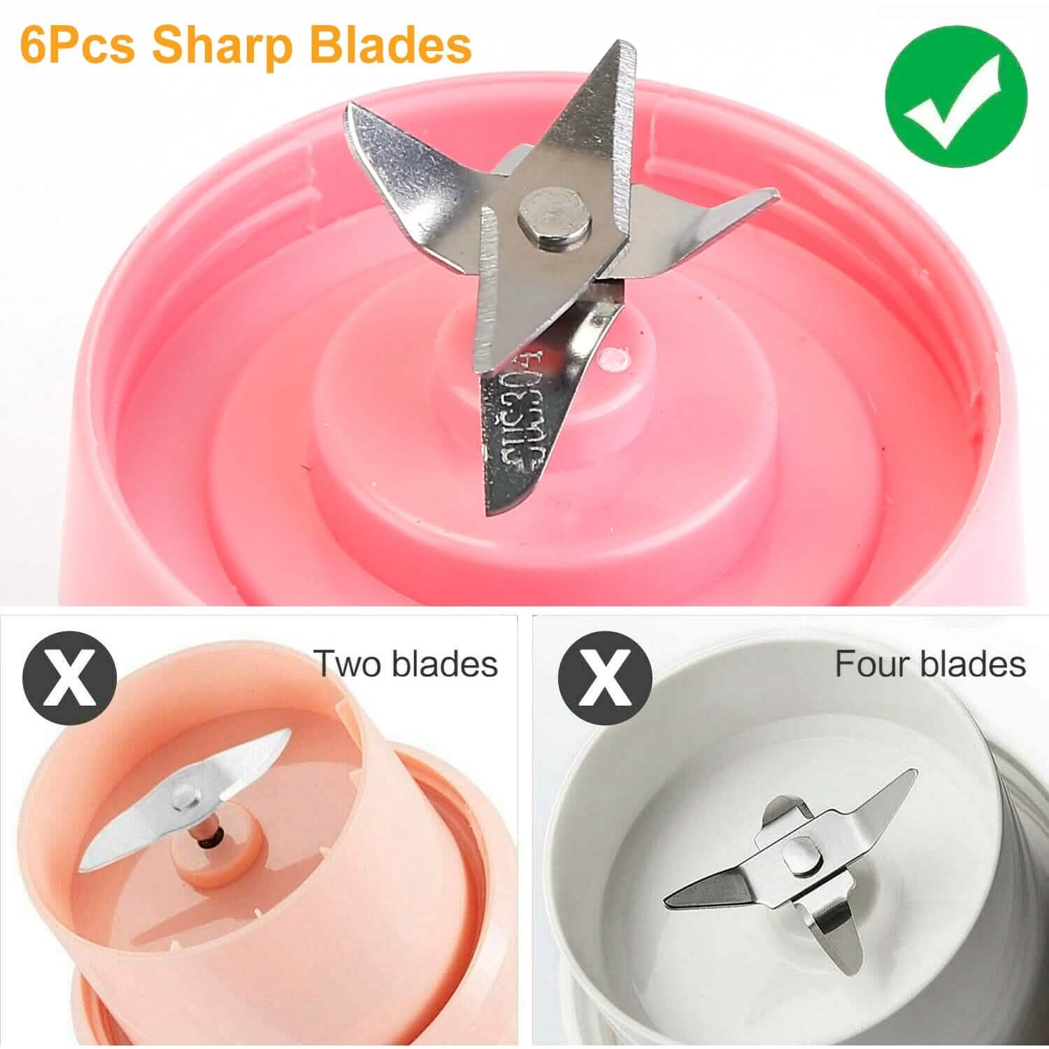 Portable Juicer Blender USB Rechargeable Kitchen Tools & Gadgets - Tophatter Daily Deals