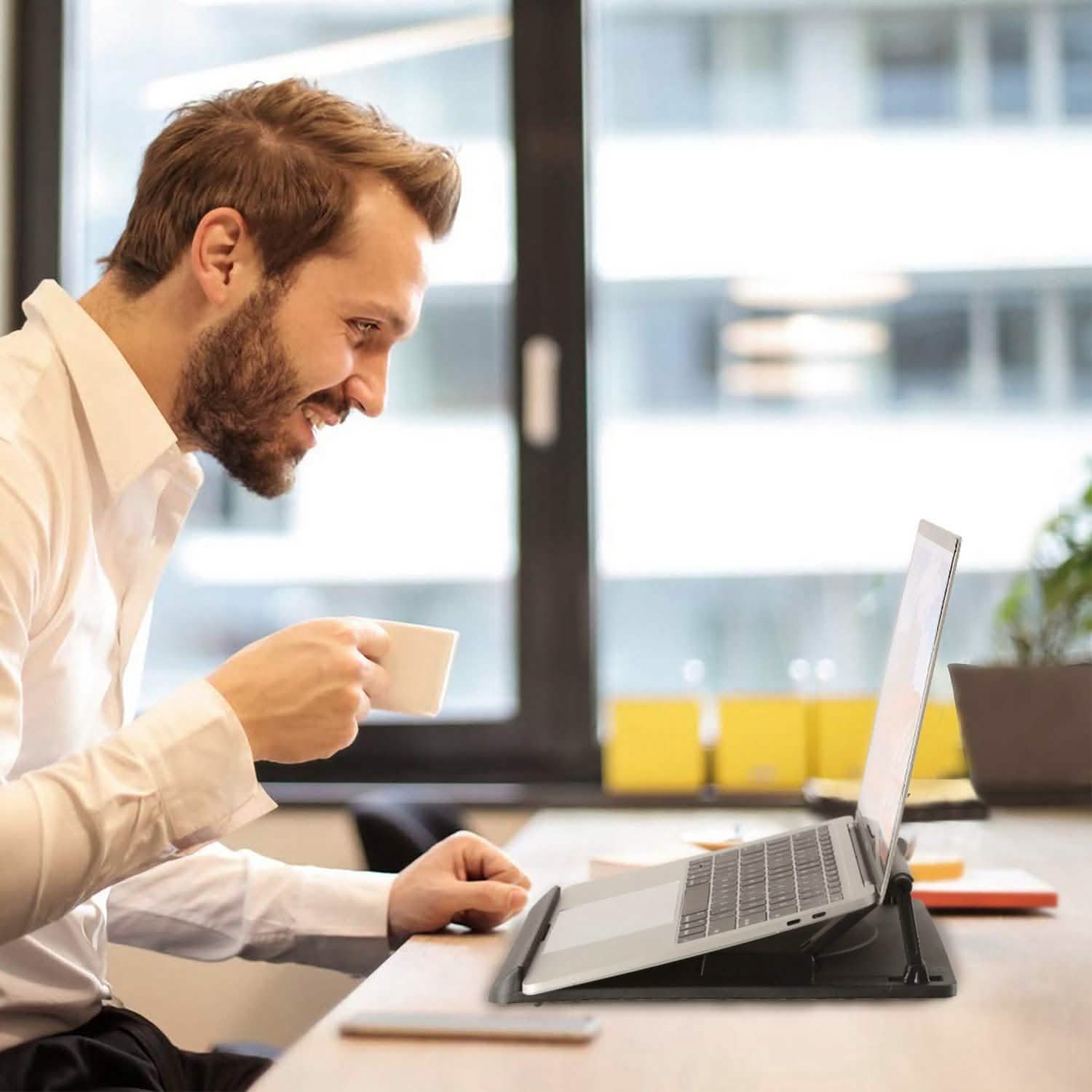 Portable Laptop Stand 7 Adjustable Heights Computer Accessories - Tophatter Daily Deals