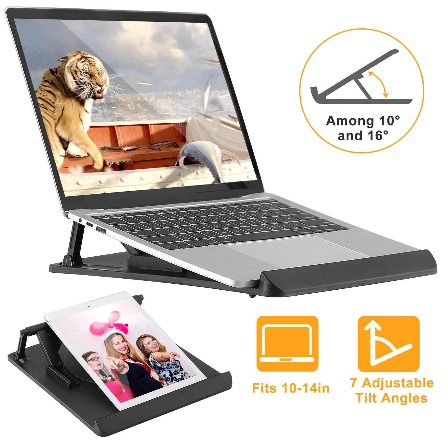 Portable Laptop Stand 7 Adjustable Heights Computer Accessories - Tophatter Daily Deals