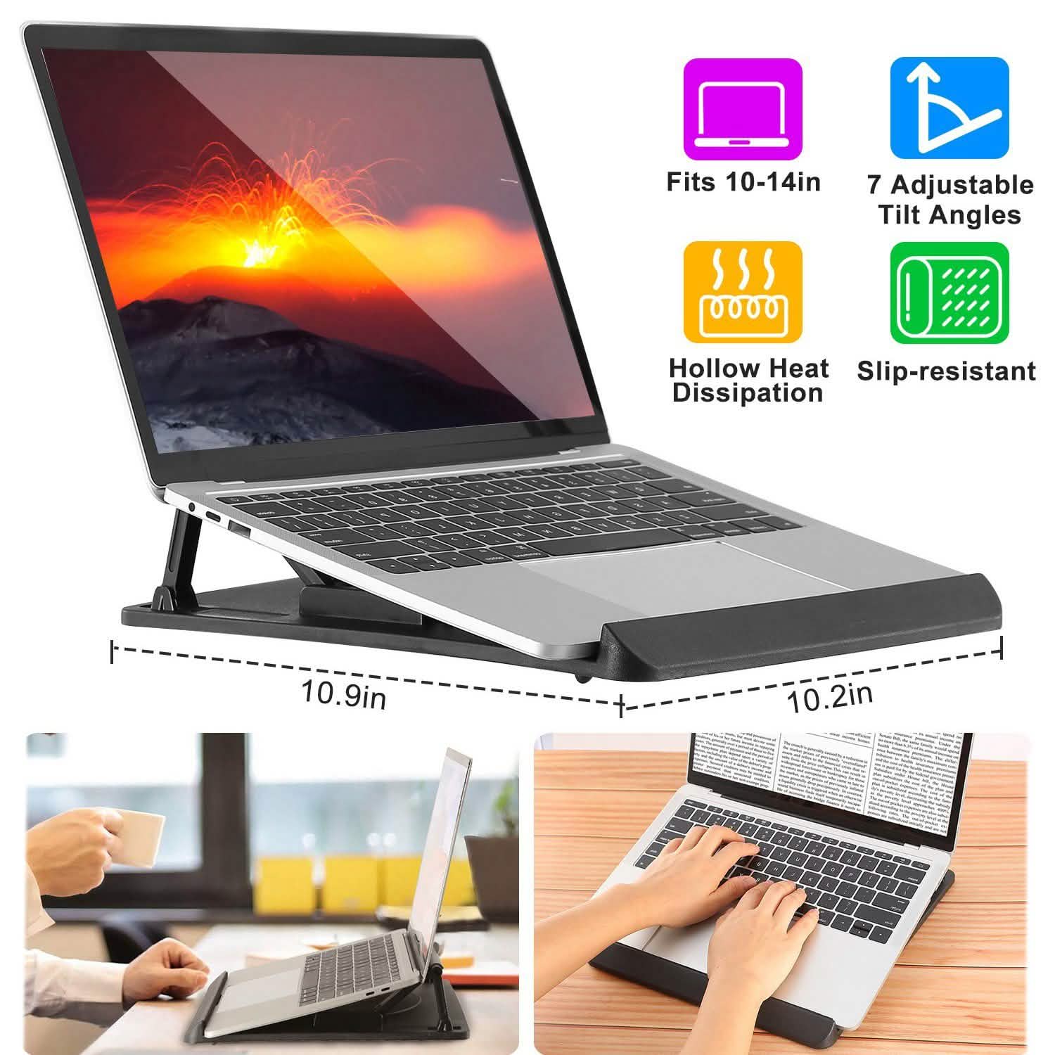 Portable Laptop Stand 7 Adjustable Heights Computer Accessories - Tophatter Daily Deals