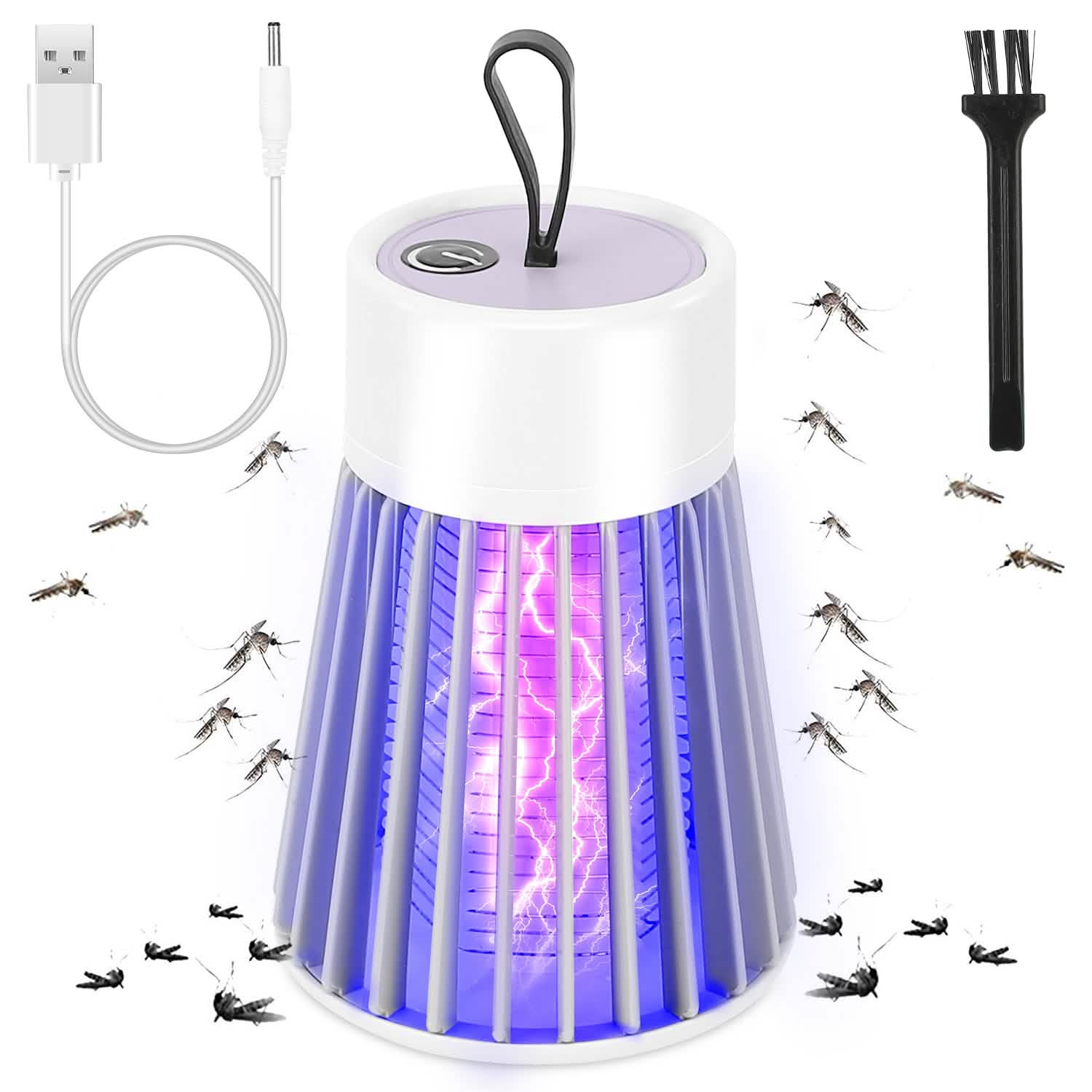 Portable LED Electric Bug Zapper Mosquito Insect Killer Lamp Pest Control - Tophatter Daily Deals