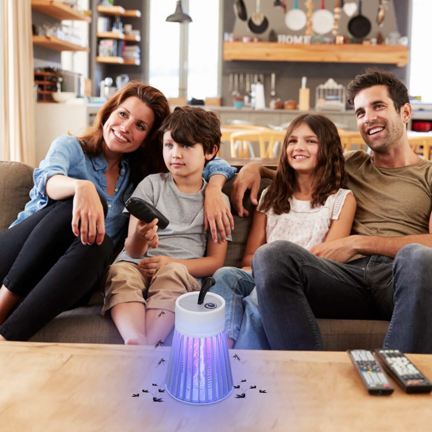 Portable LED Electric Bug Zapper Mosquito Insect Killer Lamp Pest Control - Tophatter Daily Deals