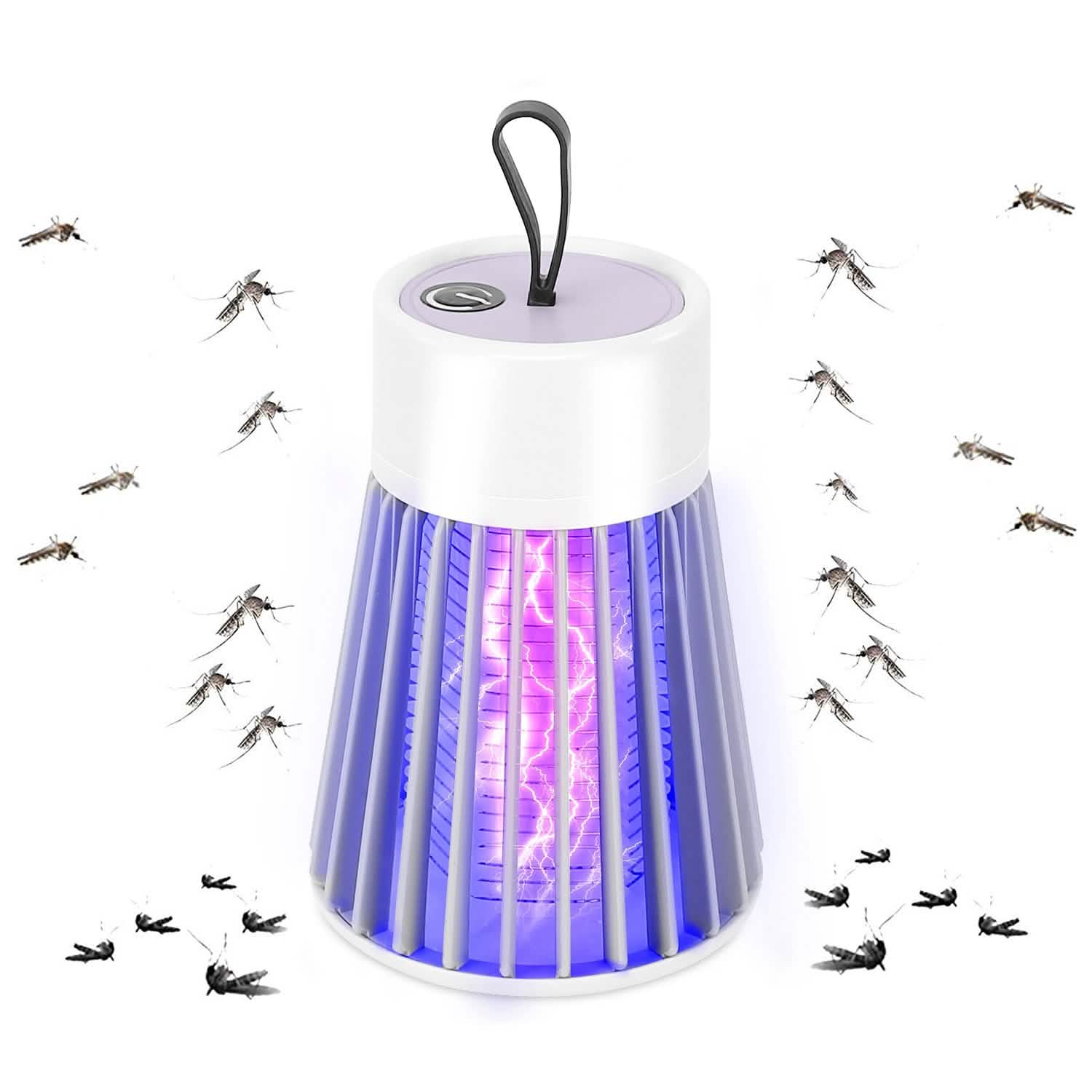 Portable LED Electric Bug Zapper Mosquito Insect Killer Lamp Pest Control - Tophatter Daily Deals