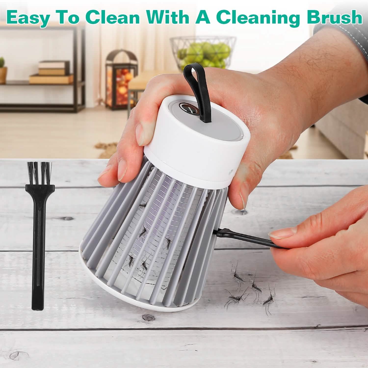 Portable LED Electric Bug Zapper Mosquito Insect Killer Lamp Pest Control - Tophatter Daily Deals