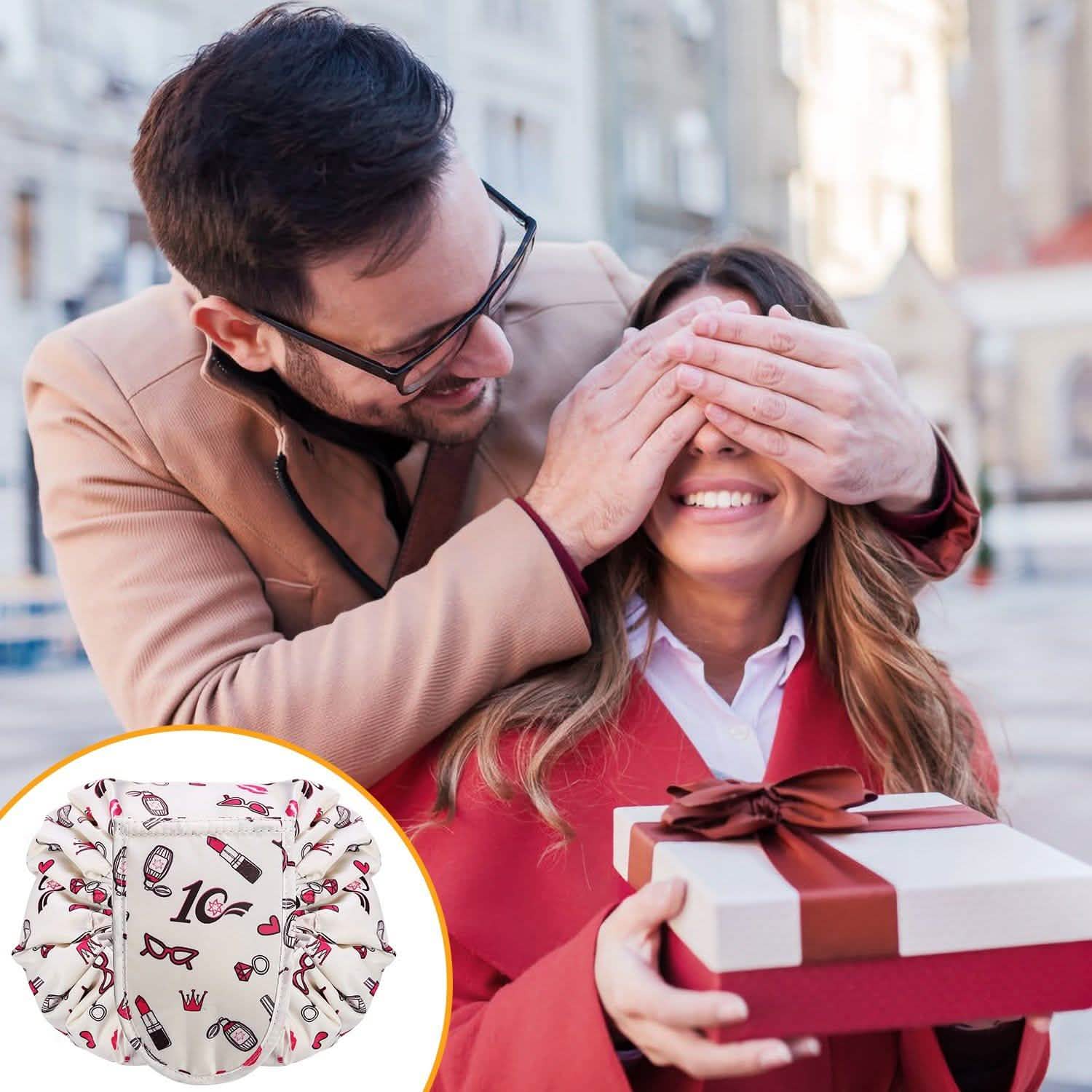 Portable Makeup Bag Drawstring Cosmetic Bag Beauty & Personal Care - Tophatter Daily Deals