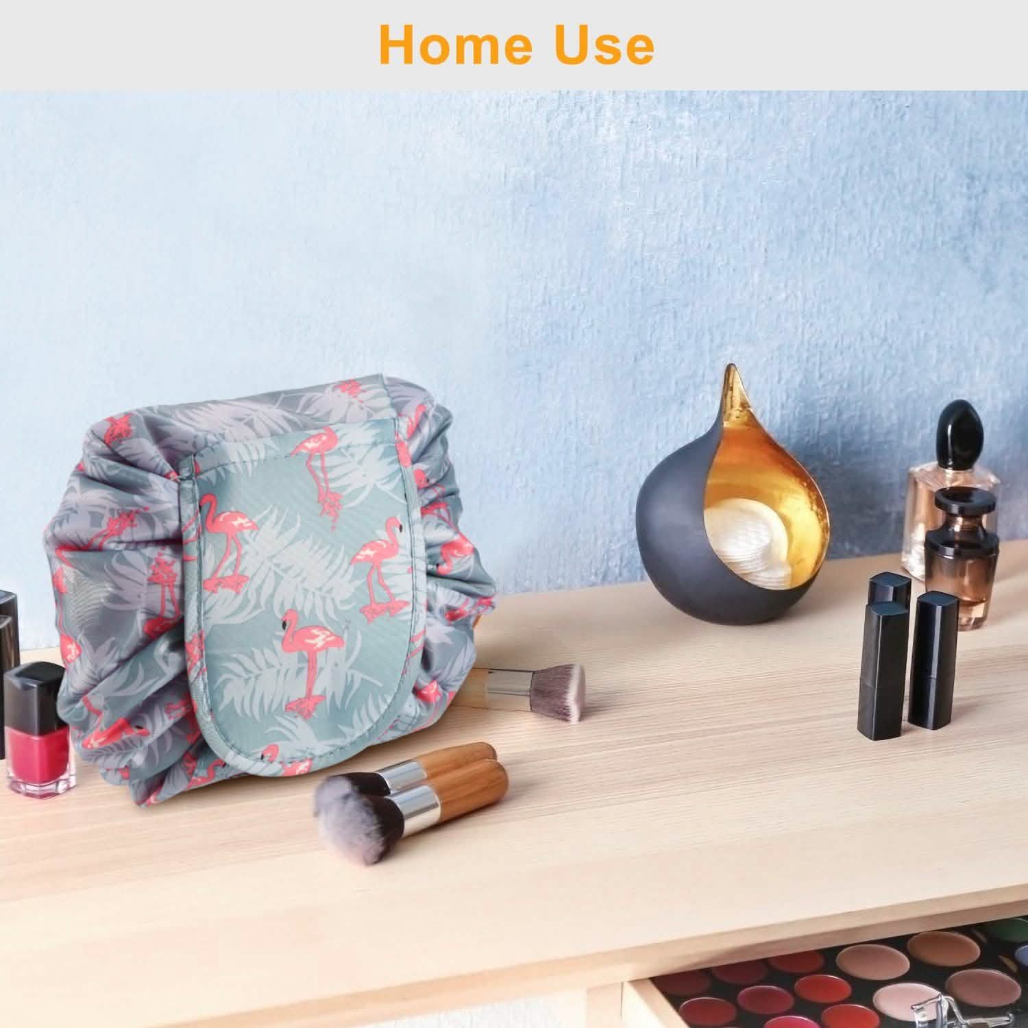 Portable Makeup Bag Drawstring Cosmetic Bag Beauty & Personal Care - Tophatter Daily Deals