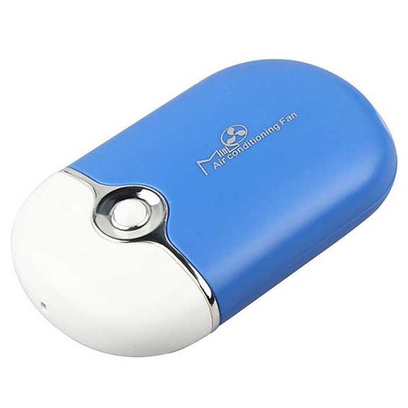 Portable Mini Personal Air Conditioning Fan Blue Portable Air Fan - Tophatter Daily Deals