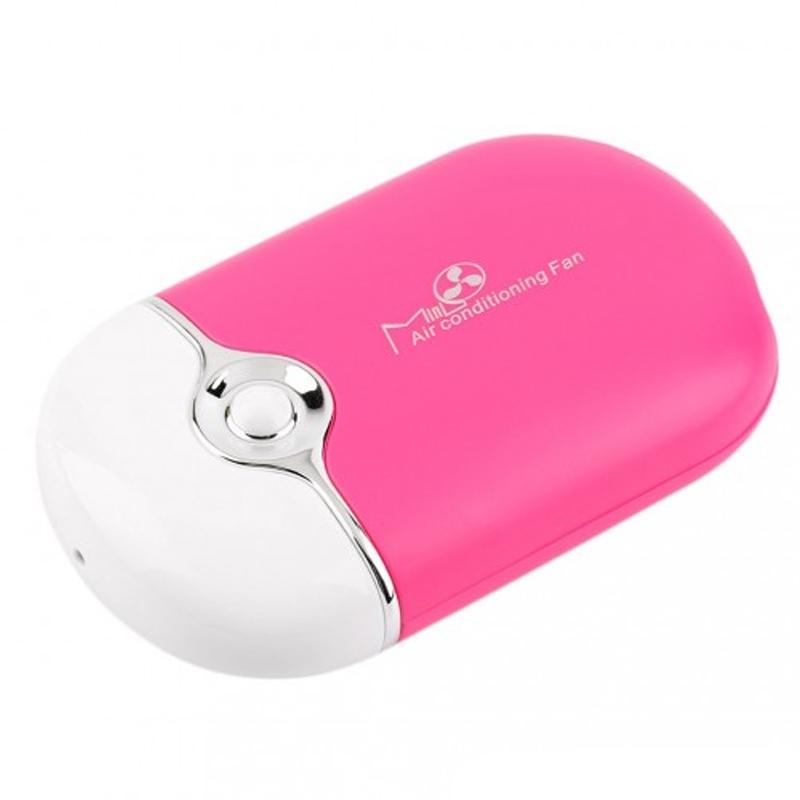 Portable Mini Personal Air Conditioning Fan Pink Portable Air Fan - Tophatter Daily Deals
