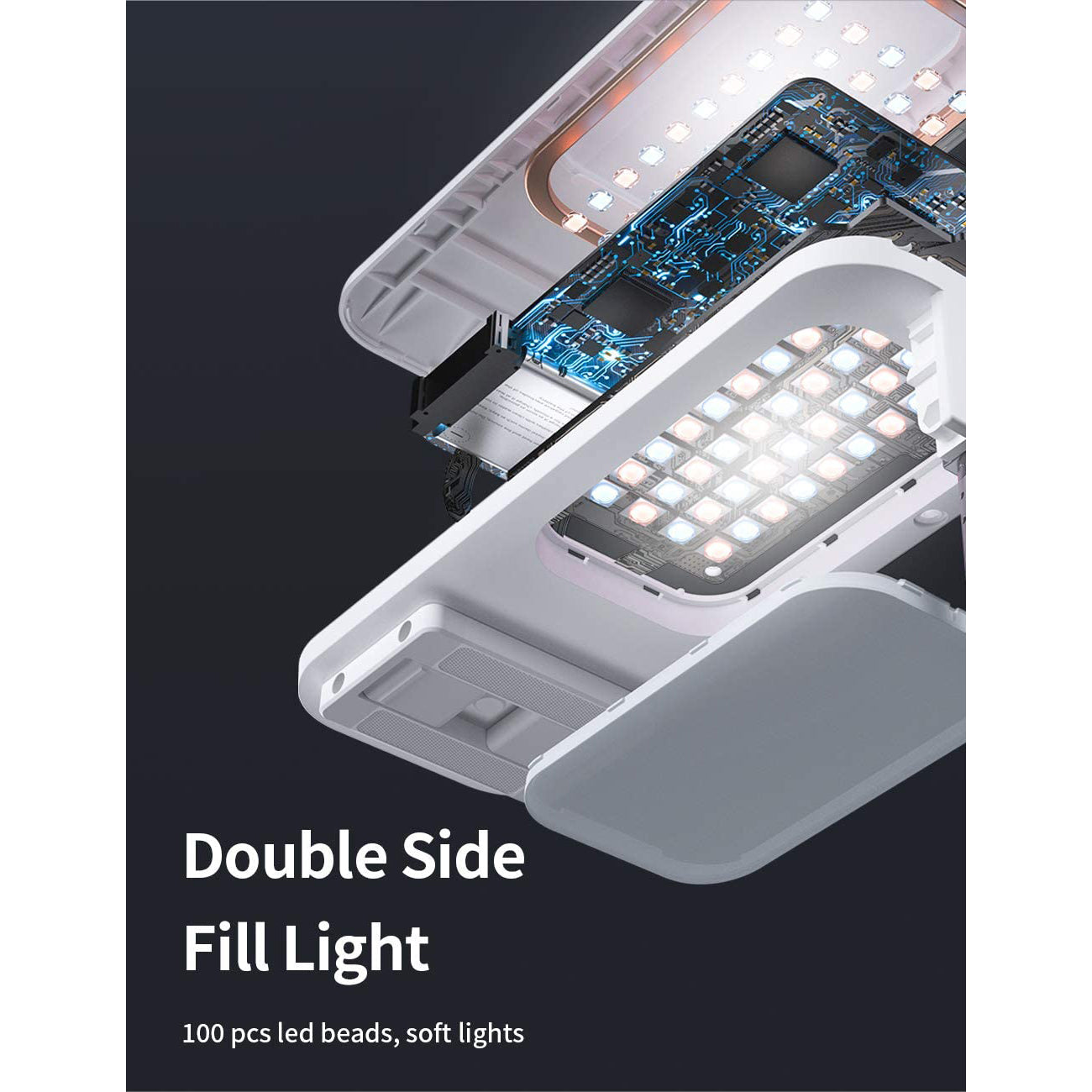 Portable Phone Holder with LED Dimmable Light Phone Holder - Tophatter Daily Deals