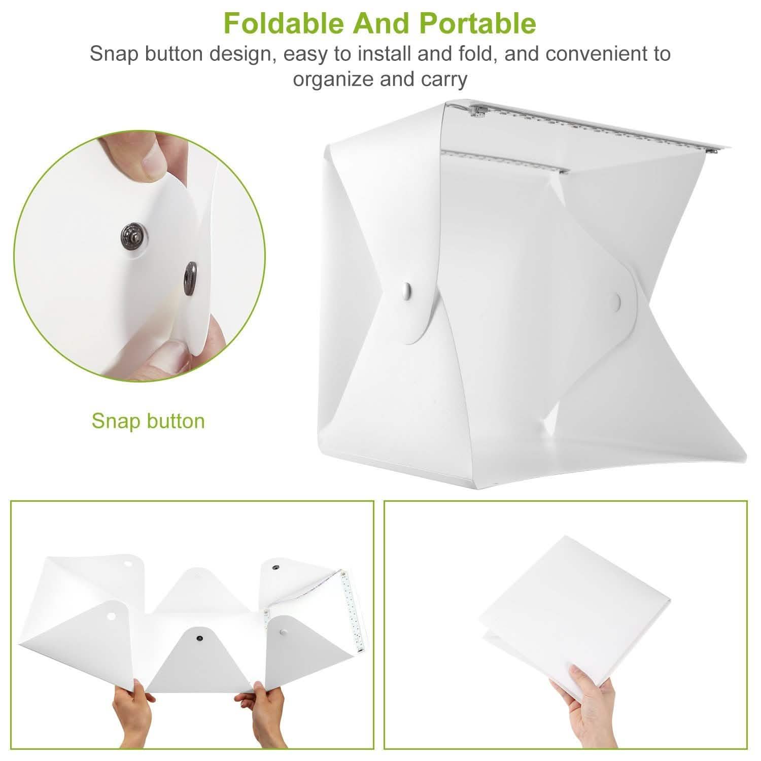 Portable Photo Studio Light Box Cameras & Drones - Tophatter Daily Deals