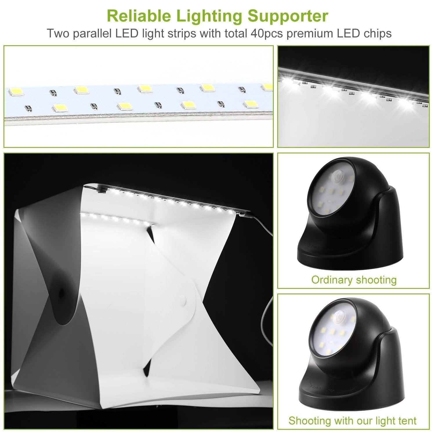 Portable Photo Studio Light Box Cameras & Drones - Tophatter Daily Deals