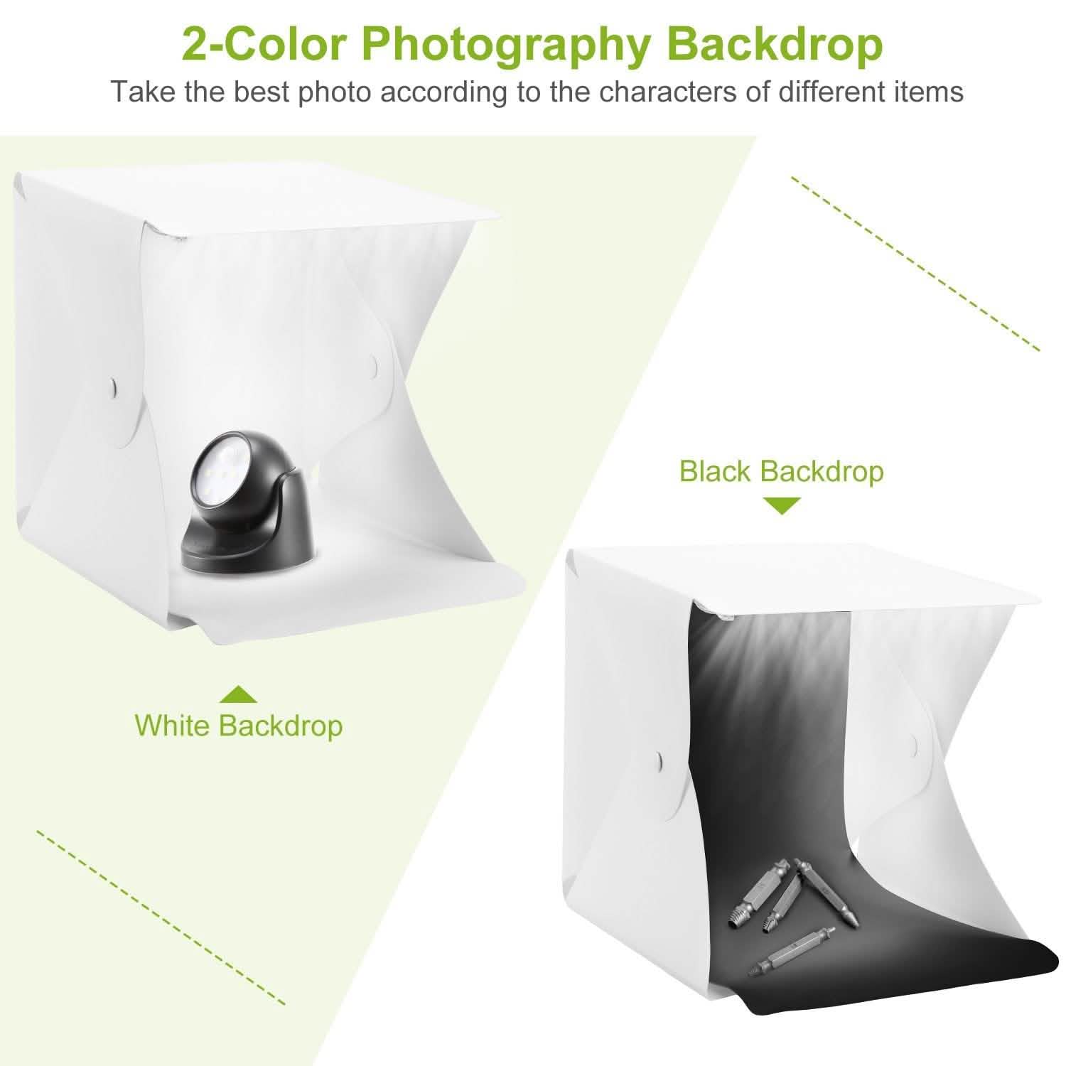 Portable Photo Studio Light Box Cameras & Drones - Tophatter Daily Deals