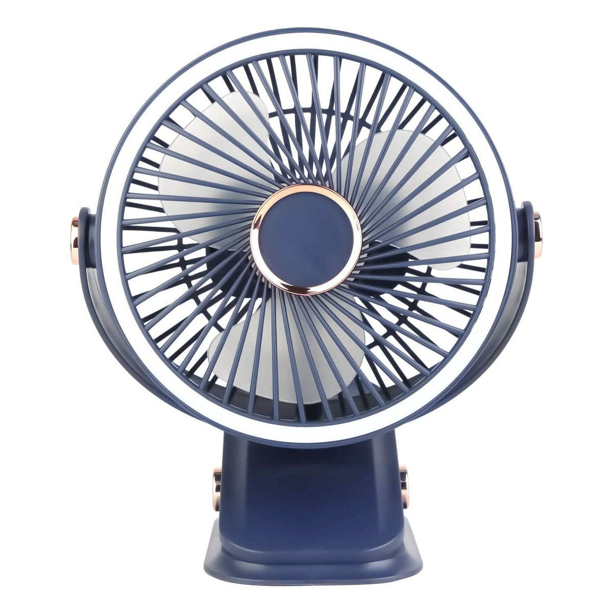 Portable Quiet Rechargeable Clip-On Fan Blue Household Appliances - Tophatter Daily Deals