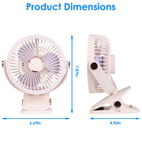 Portable Quiet Rechargeable Clip-On Fan Household Appliances - Tophatter Daily Deals