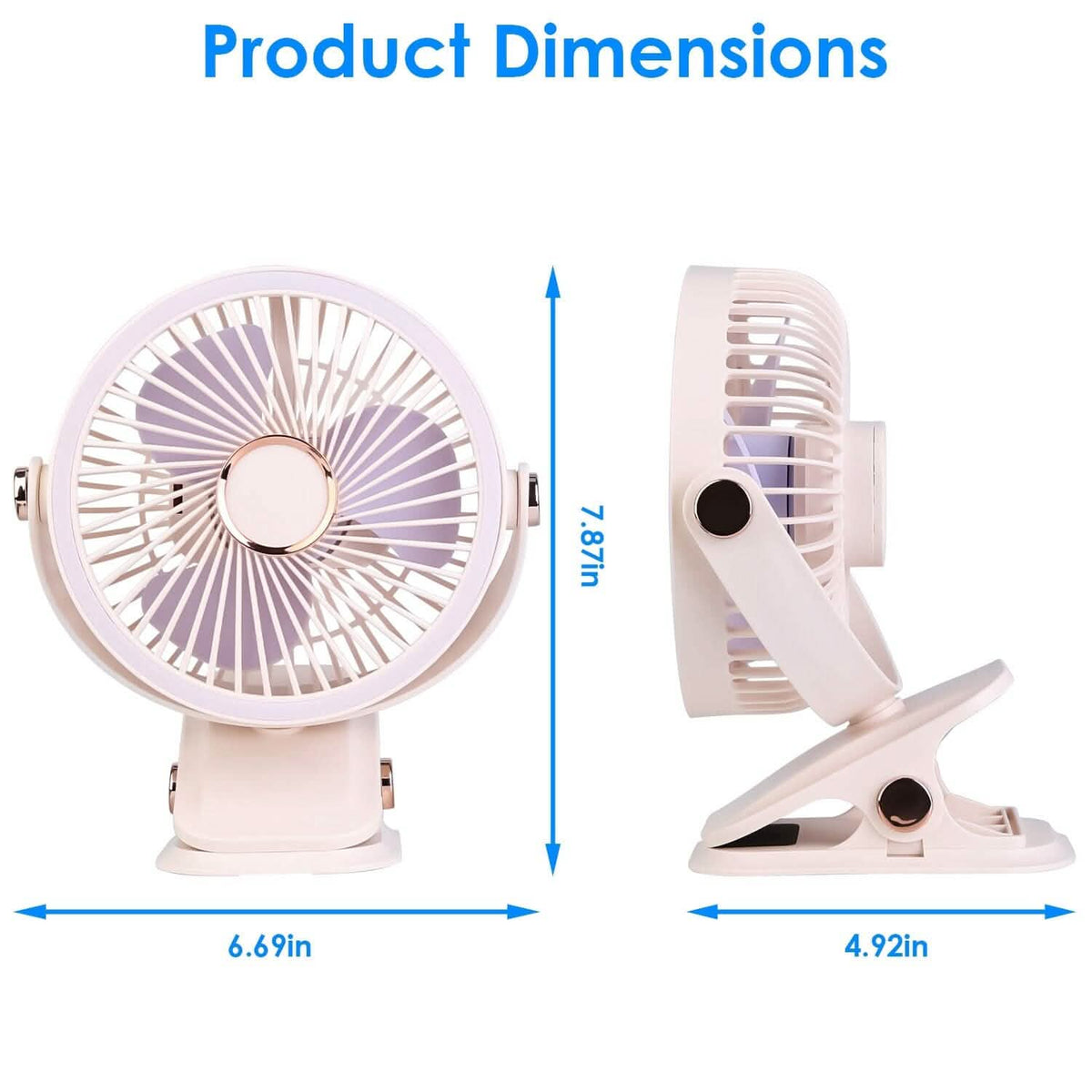 Portable Quiet Rechargeable Clip-On Fan Household Appliances - Tophatter Daily Deals