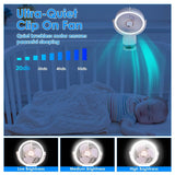Portable Quiet Rechargeable Clip-On Fan Household Appliances - Tophatter Daily Deals