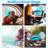 Portable Quiet Rechargeable Clip-On Fan Household Appliances - Tophatter Daily Deals
