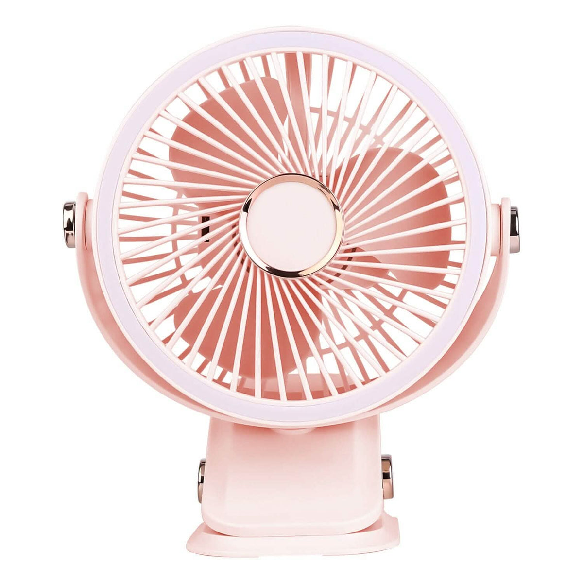 Portable Quiet Rechargeable Clip-On Fan Pink Household Appliances - Tophatter Daily Deals