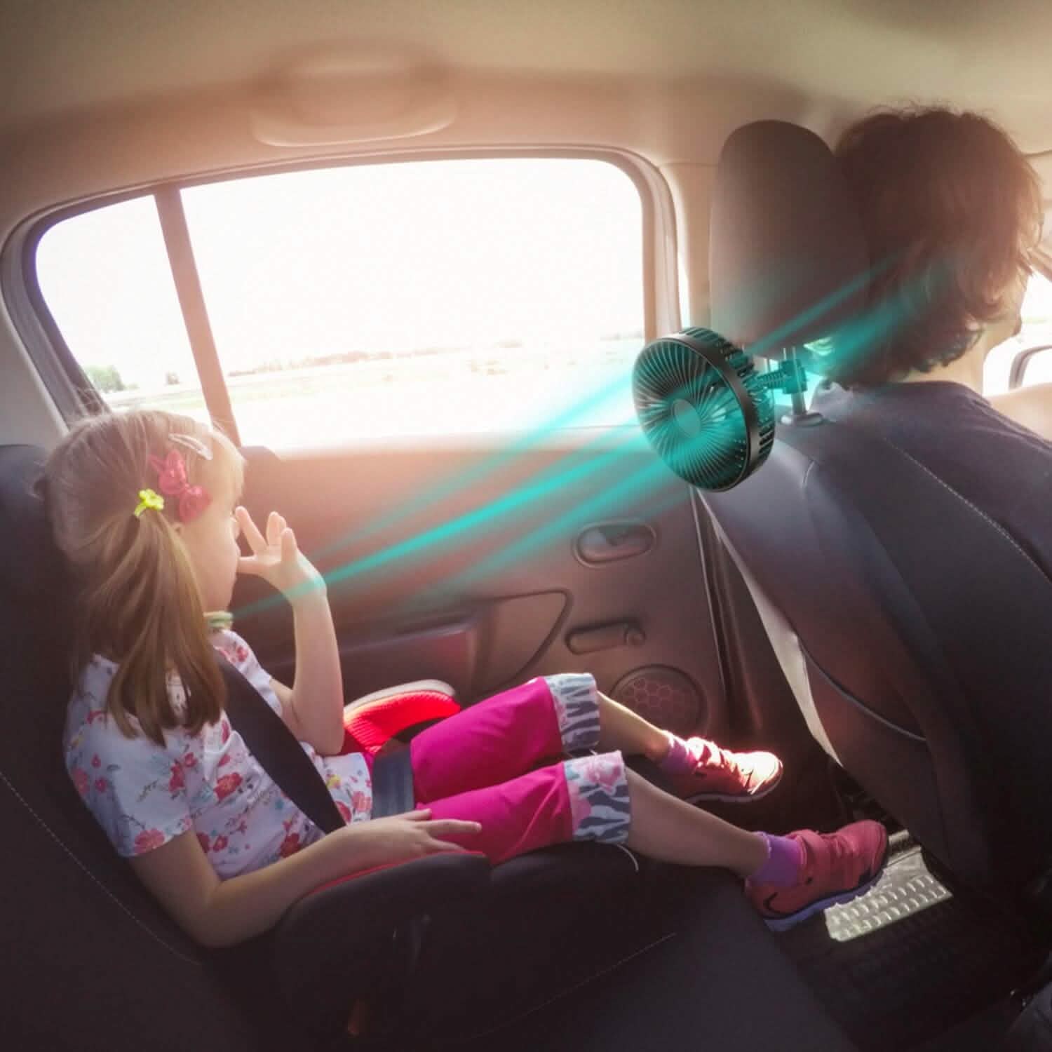 Portable Rotatable Car Cooling Fan Automotive - Tophatter Daily Deals