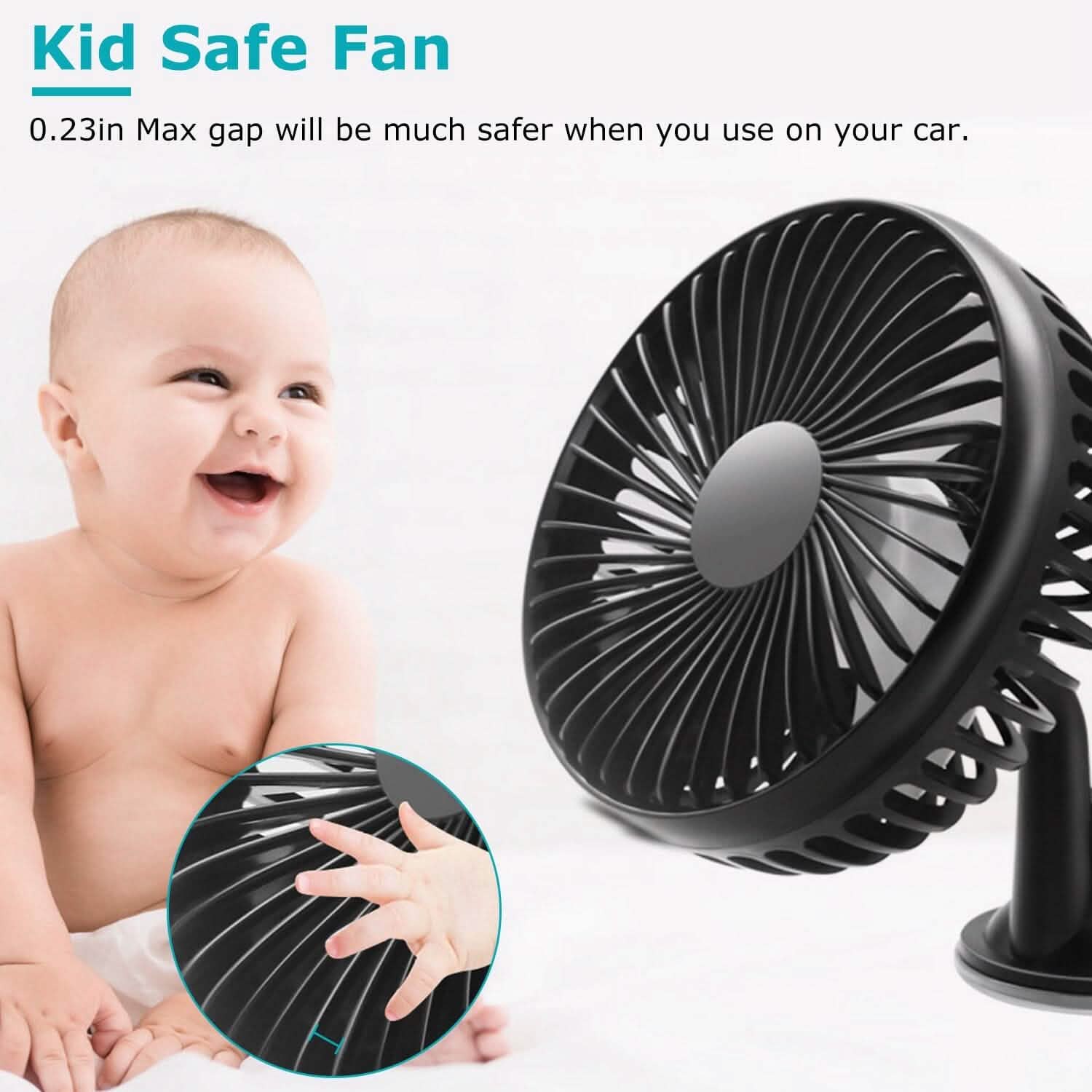 Portable Rotatable Car Cooling Fan Automotive - Tophatter Daily Deals