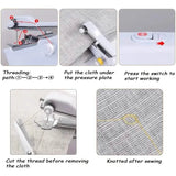 Portable Sewing Machine Quick Handheld Stitch Tool Household Appliances - Tophatter Daily Deals