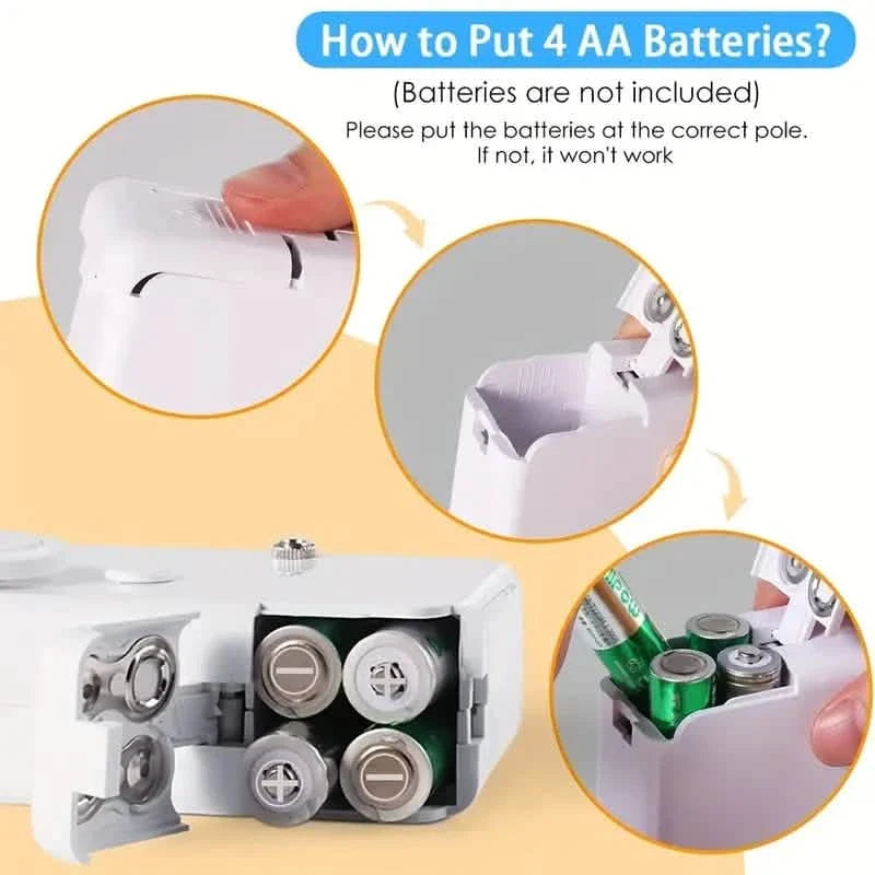 Portable Sewing Machine Quick Handheld Stitch Tool Household Appliances - Tophatter Daily Deals