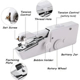 Portable Sewing Machine Quick Handheld Stitch Tool Household Appliances - Tophatter Daily Deals