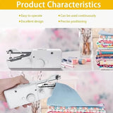 Portable Sewing Machine Quick Handheld Stitch Tool Household Appliances - Tophatter Daily Deals