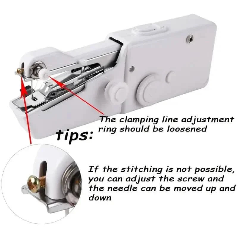 Portable Sewing Machine Quick Handheld Stitch Tool Household Appliances - Tophatter Daily Deals