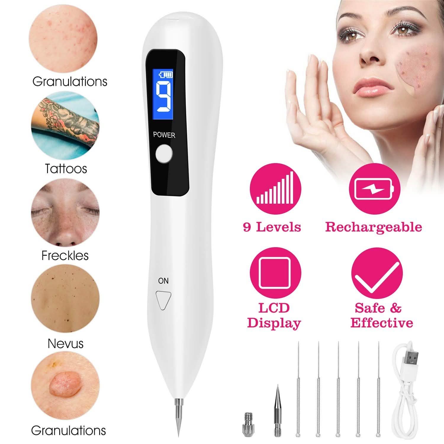 Portable Skin Tag Repair Kit with 6 Replaceable Needles Beauty & Personal Care - Tophatter Daily Deals
