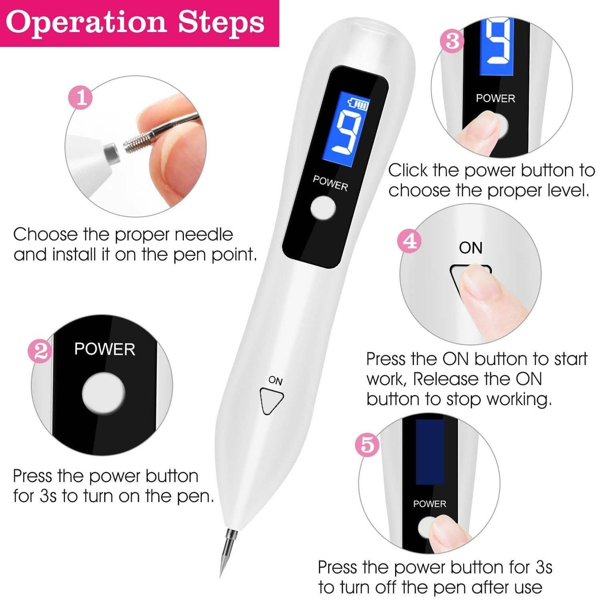 Portable Skin Tag Repair Kit with 6 Replaceable Needles Beauty & Personal Care - Tophatter Daily Deals
