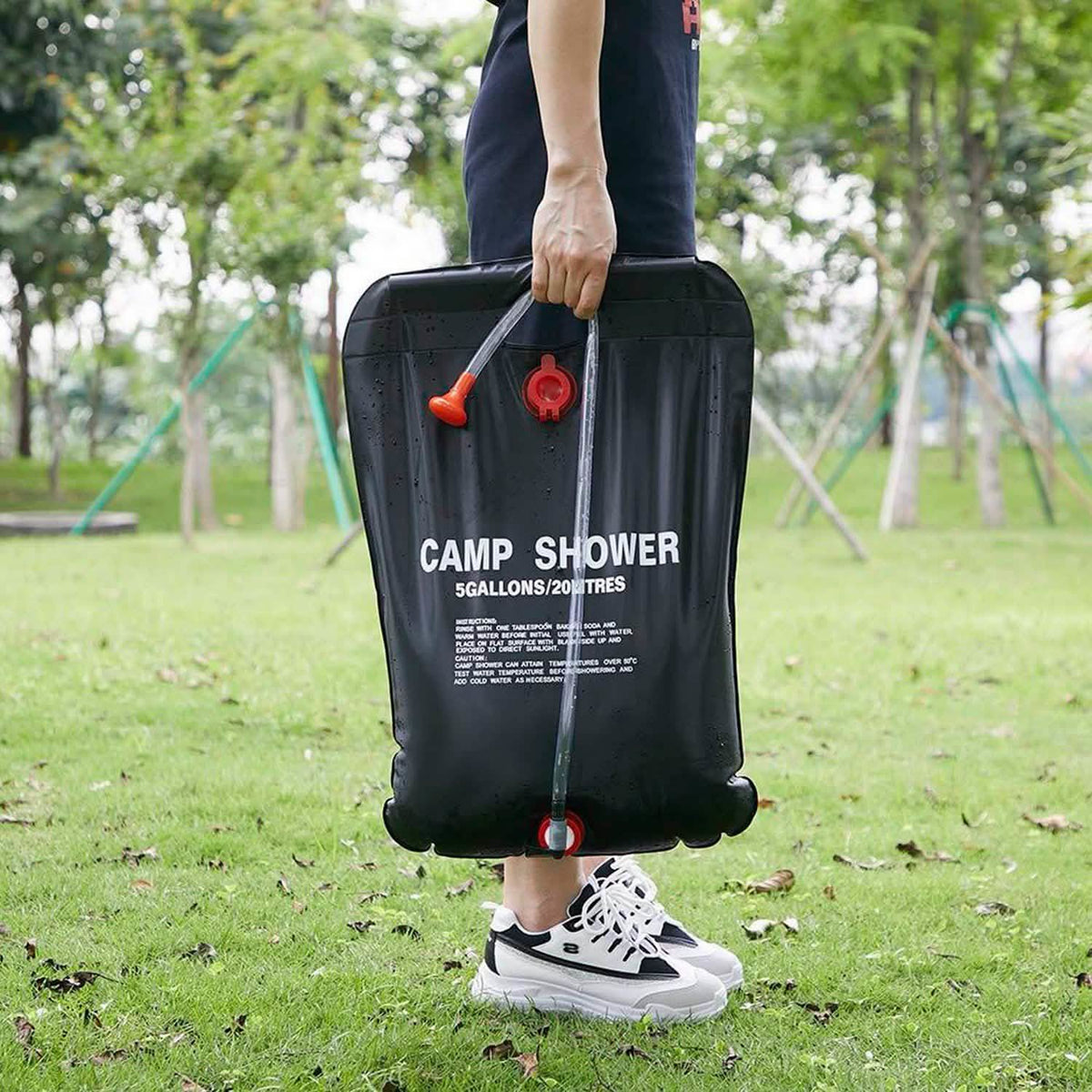 Portable Solar Heated Shower Bag Outdoor Recreation - Tophatter Daily Deals