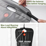 Portable Solar Heated Shower Bag Outdoor Recreation - Tophatter Daily Deals