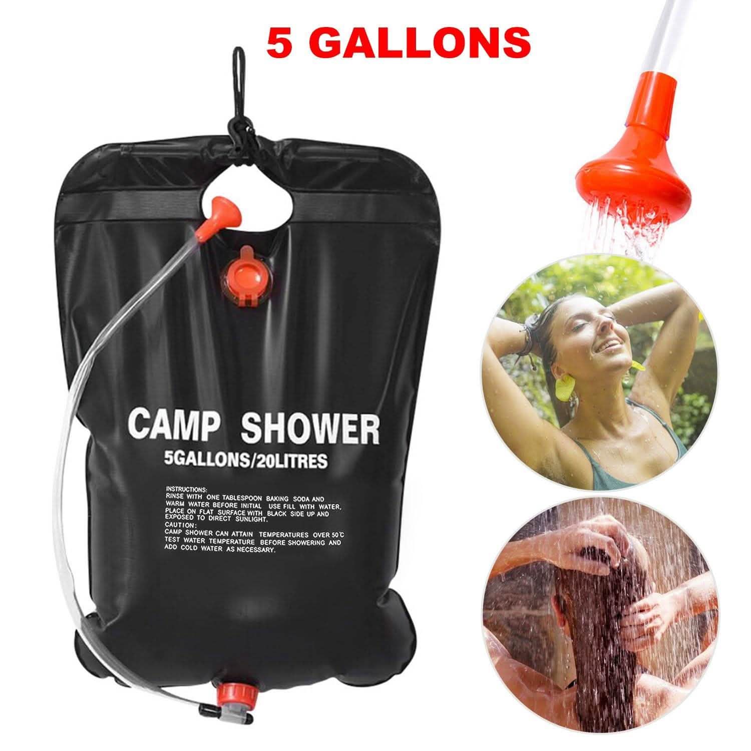 Portable Solar Heated Shower Bag Outdoor Recreation - Tophatter Daily Deals