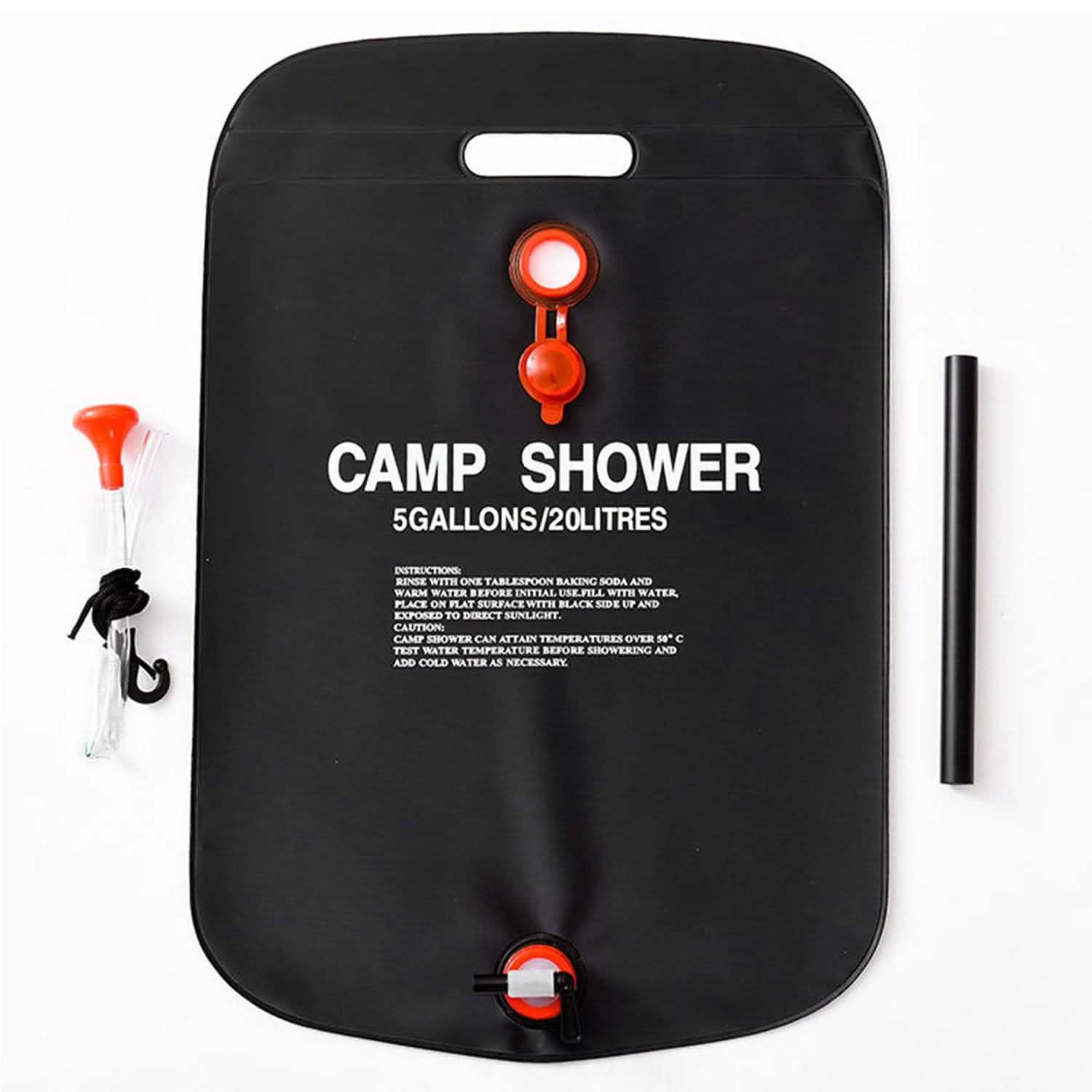 Portable Solar Heated Shower Bag Outdoor Recreation - Tophatter Daily Deals