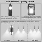 Portable Solar Power Station with Flashlight and 3 Lighting Bulbs Outdoor Recreation - Tophatter Daily Deals