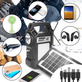 Portable Solar Power Station with Flashlight and 3 Lighting Bulbs Outdoor Recreation - Tophatter Daily Deals