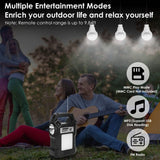 Portable Solar Power Station with Flashlight and 3 Lighting Bulbs Outdoor Recreation - Tophatter Daily Deals