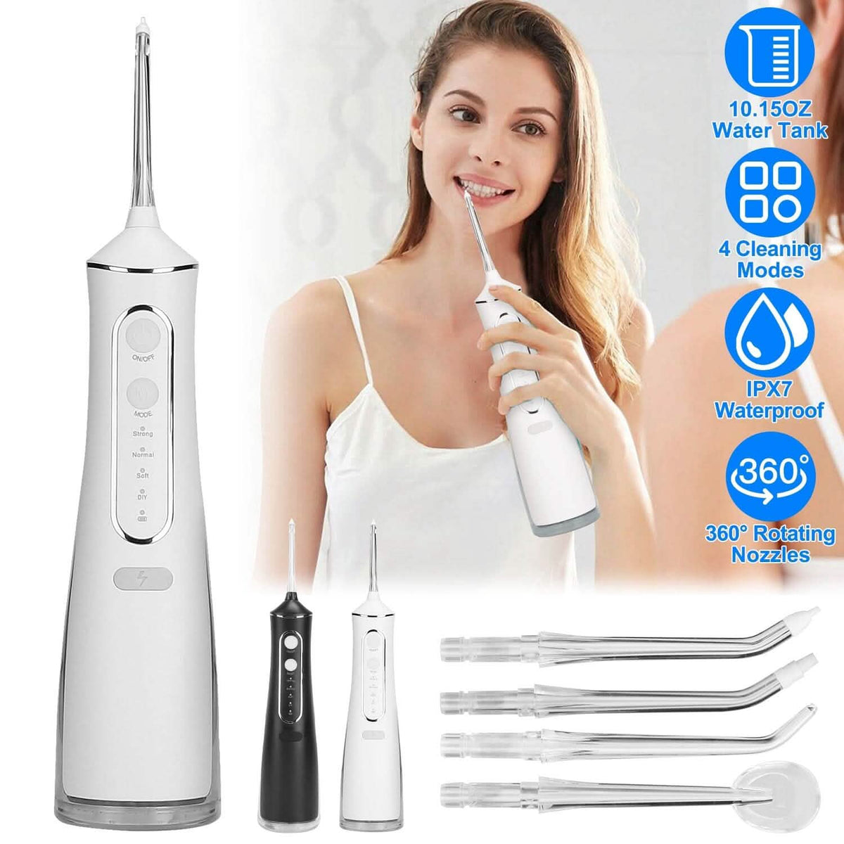 Portable Water Dental Flosser Beauty & Personal Care - Tophatter Daily Deals
