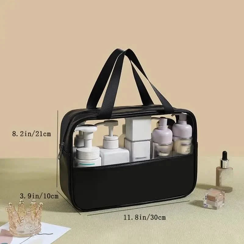 Portable & Waterproof Cosmetic Storage Bag Black L Beauty & Personal Care - Tophatter Daily Deals