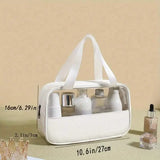 Portable & Waterproof Cosmetic Storage Bag White M Beauty & Personal Care - Tophatter Daily Deals