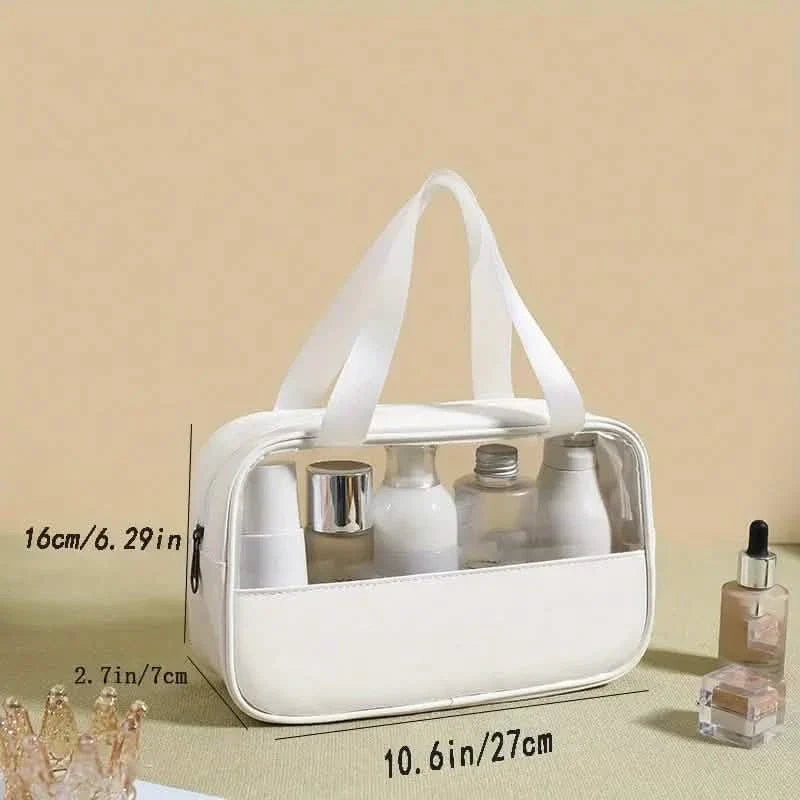 Portable & Waterproof Cosmetic Storage Bag White M Beauty & Personal Care - Tophatter Daily Deals