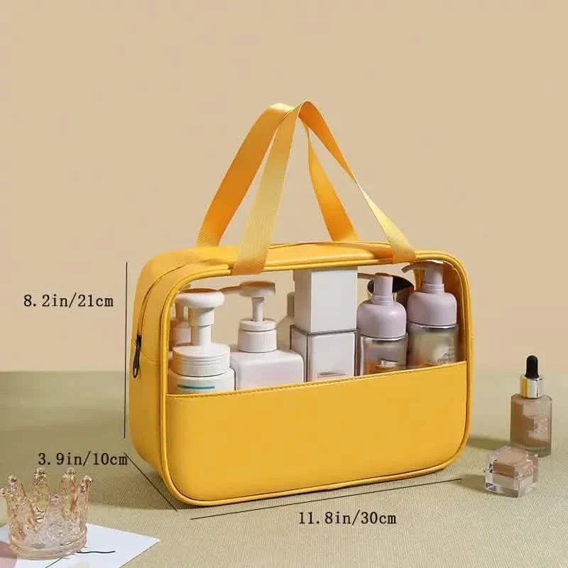 Portable & Waterproof Cosmetic Storage Bag Yellow L Beauty & Personal Care - Tophatter Daily Deals