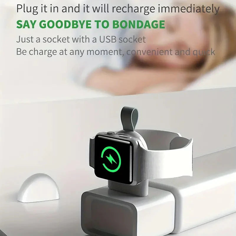 Portable Wireless Charger For Apple Watch Wireless Charger - Tophatter Daily Deals