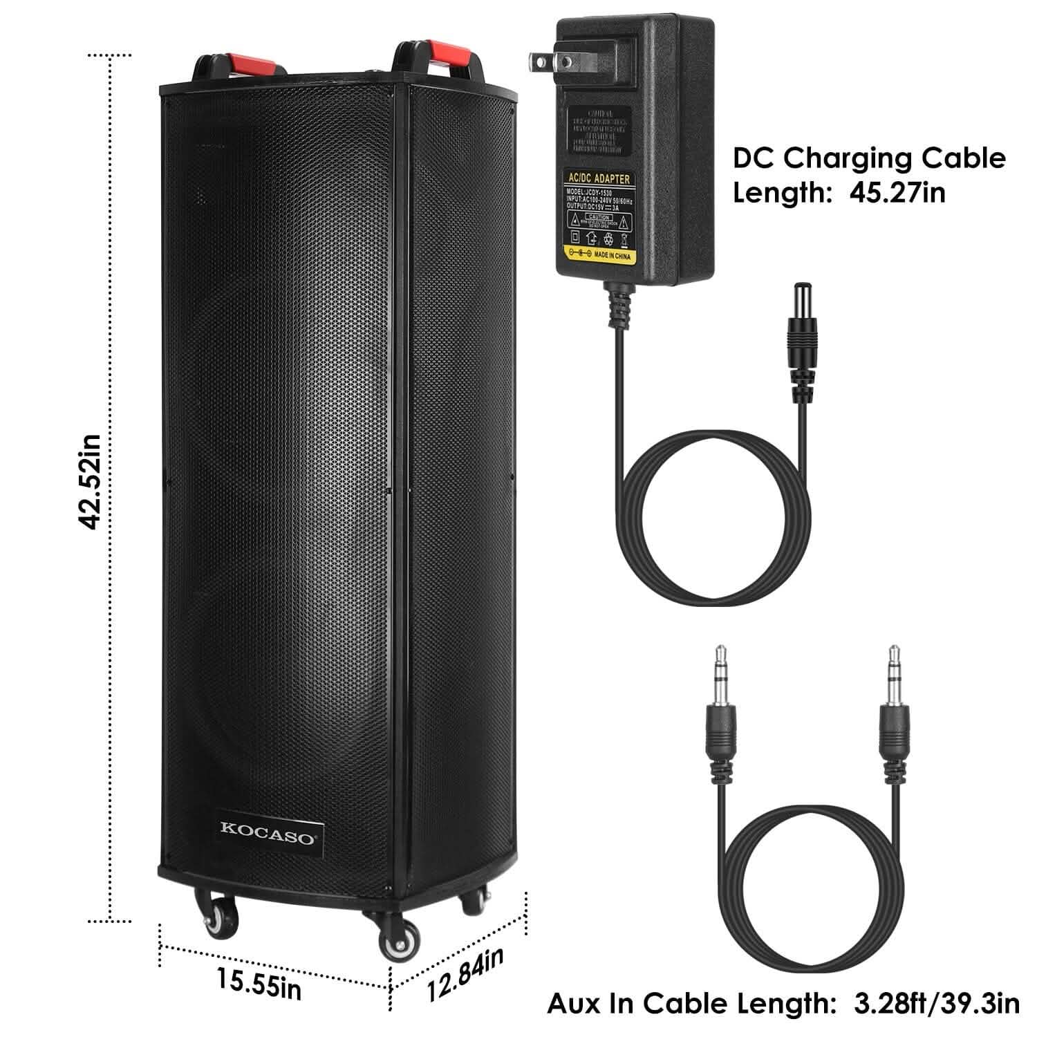 Portable Wireless Party Speaker Colorful Lights DJ PA System Speakers - Tophatter Daily Deals