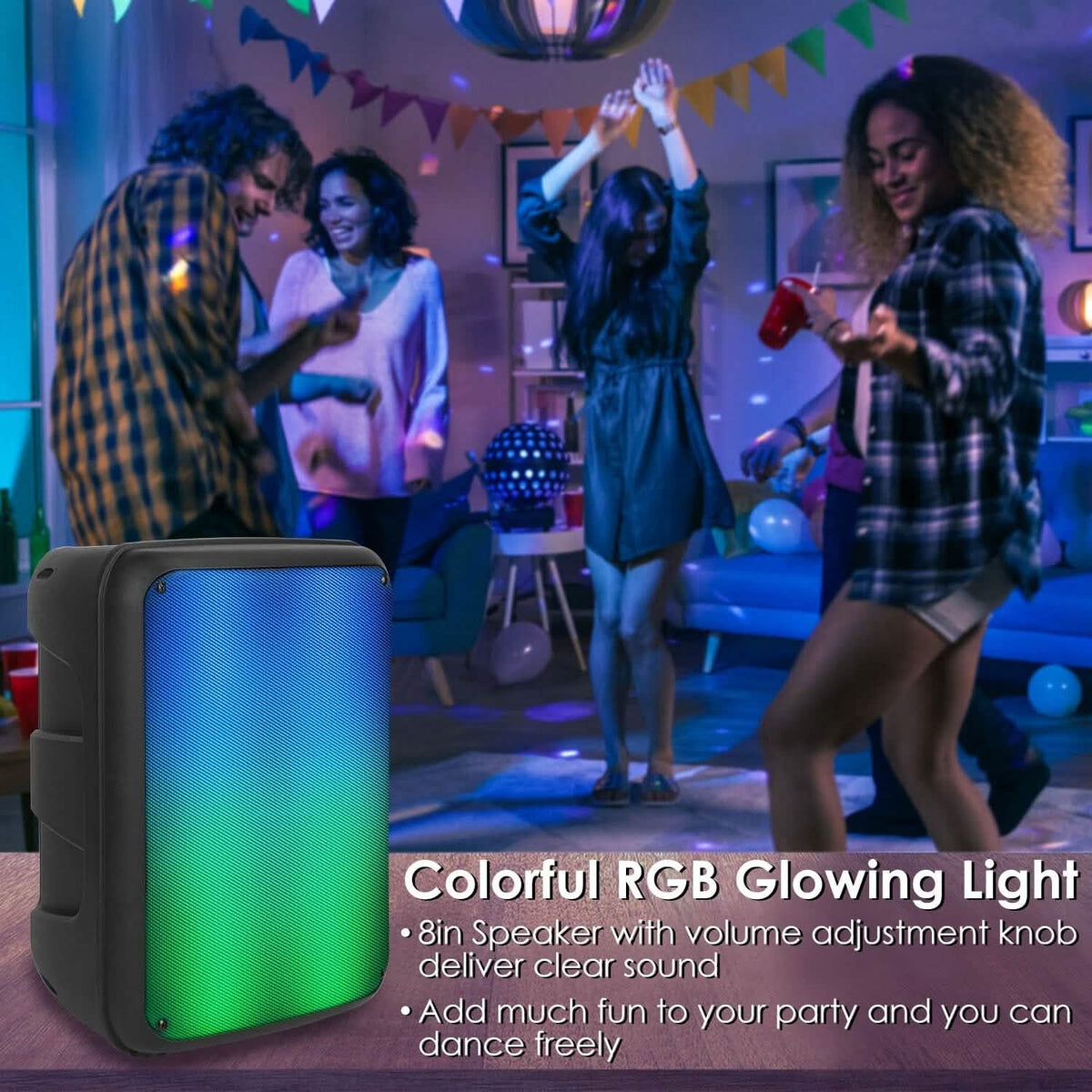 Portable Wireless Party Speaker Speakers - Tophatter Daily Deals